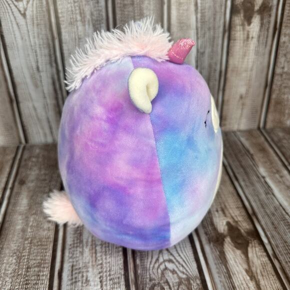Squishmallow Aurora Unicorn 6" Tye Dye Hearts KellyToy Plush Stuffed Animal Toy - Picture 2 of 6